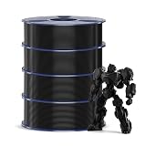 SUNLU 4KG PETG Filament Pakiet, Bardzo Wytrzymały Filament do Drukarek 3D PETG, Szpula 1 KG, 4 Rolki, Czarny*4