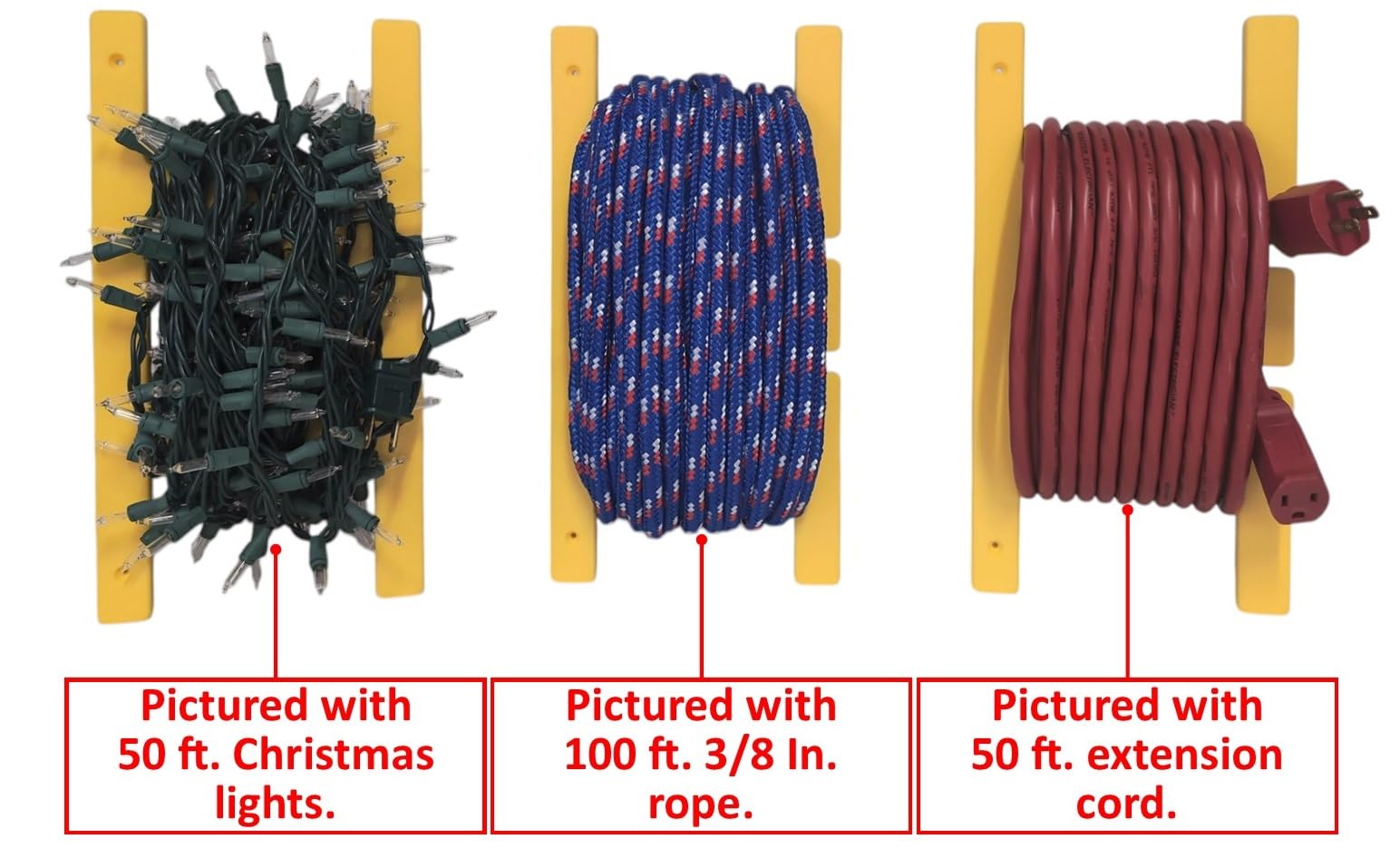 Moyisea Extension Cord Organizer 8 Pack 13-Inch Extension - View #4