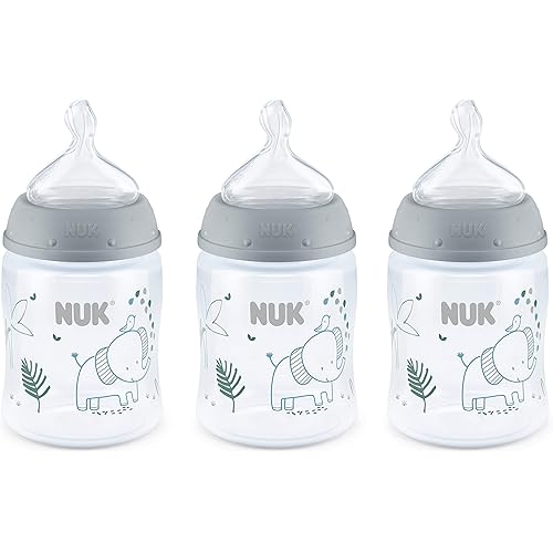 NUK Smooth Flow Anti-Colic Bottle, 5 Oz, 3 Pack