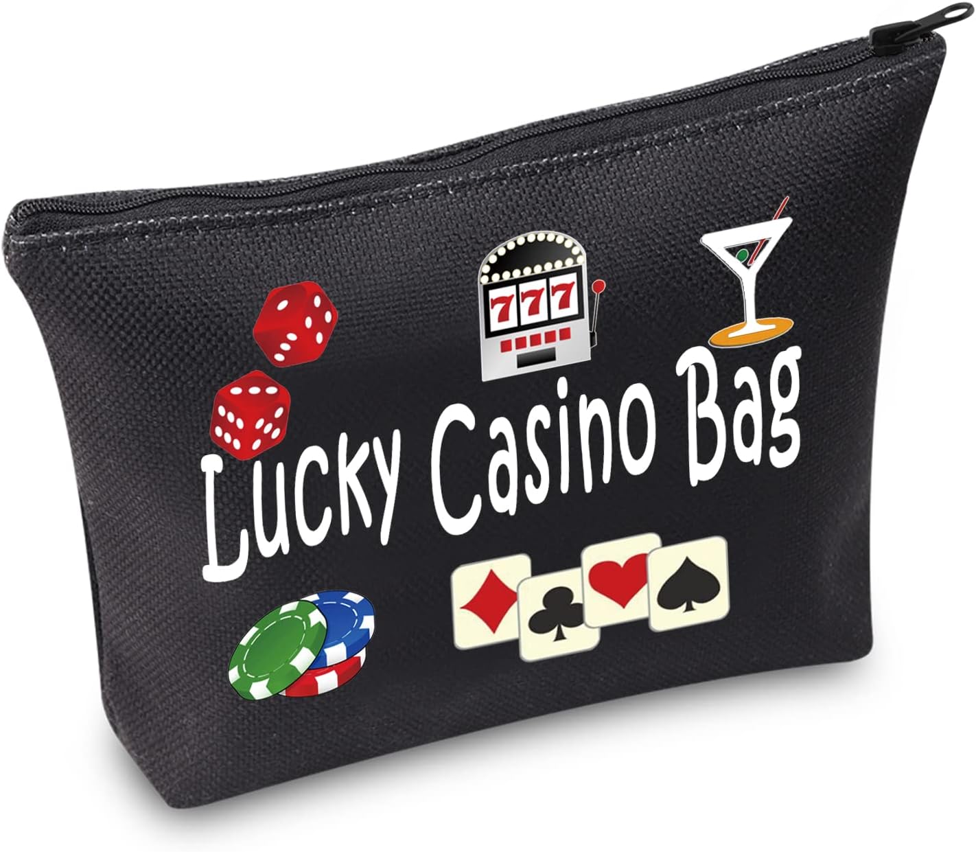 TSOTMO Casino Gamble Zipper Pouch Gift Lucky Casino Bag