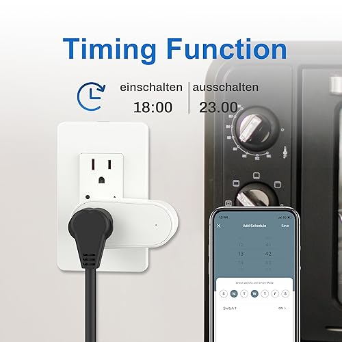 Miniatura 3 de UCOMEN Toma de corriente Wi-Fi para casa inteligente compatible con Alexa, Echo, Google Home e IFTTT, no requiere concentrador, control remoto, 15