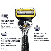 Vista 2 de Gillette ProGlide Shield Premium Edition - Maquinillas de afeitar para hombres, 1 maquinilla de afeitar Gillette y 8 repuestos de cuchillas