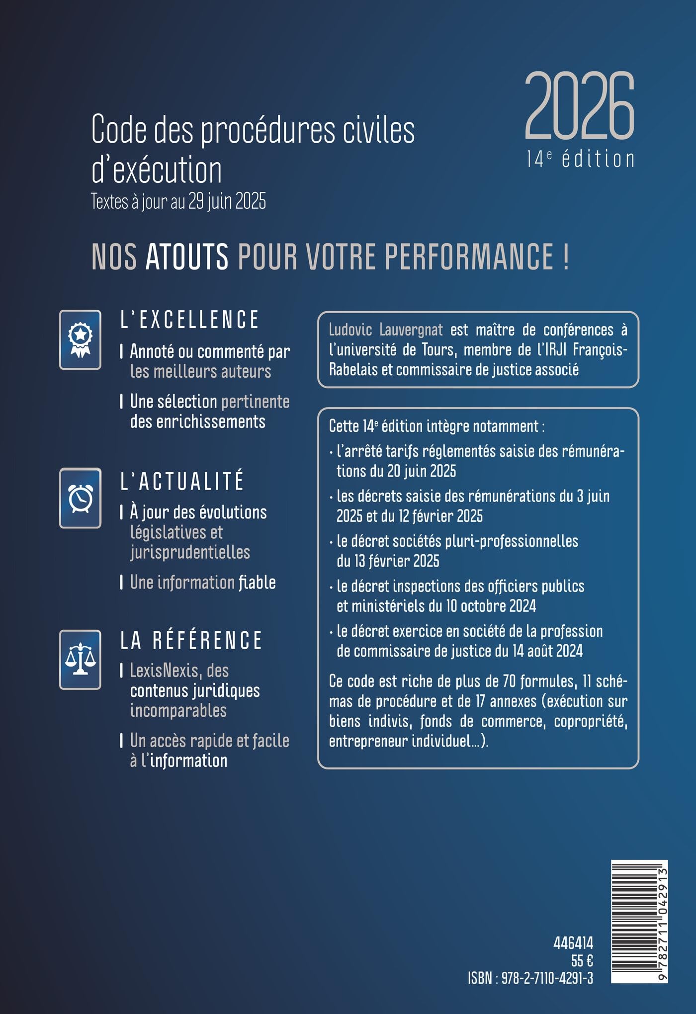 Code des procédures civiles d'exécution 2026