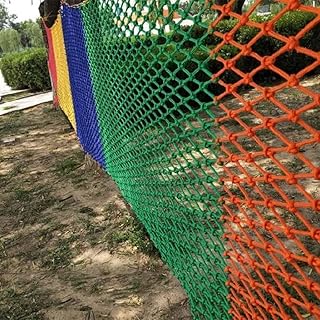 GEIRONV 1M Color Decorative Net, Balcony Stair Protection Anti-Fall Net Expand Training Climbing Net Children's Stair Safety Net Protection Rope Net (Color : 8mm Diameter, Size : Mesh 15 cm)