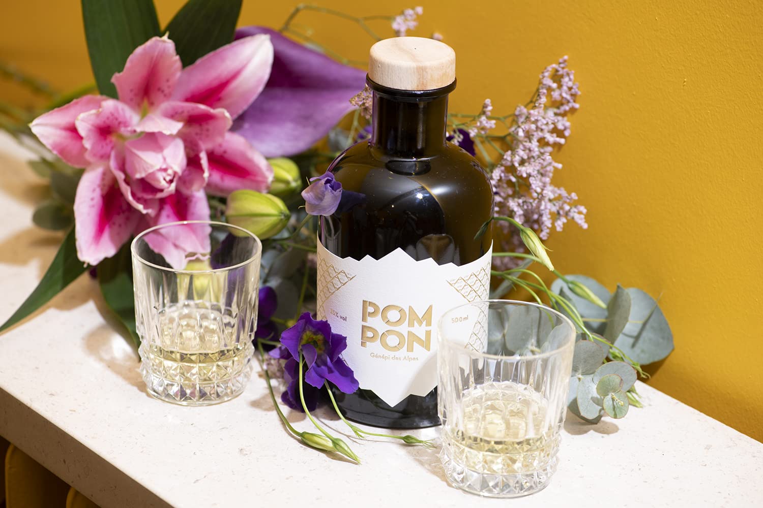 Génépi Le Pompon - liqueur artisanale française - 50cl - 35%