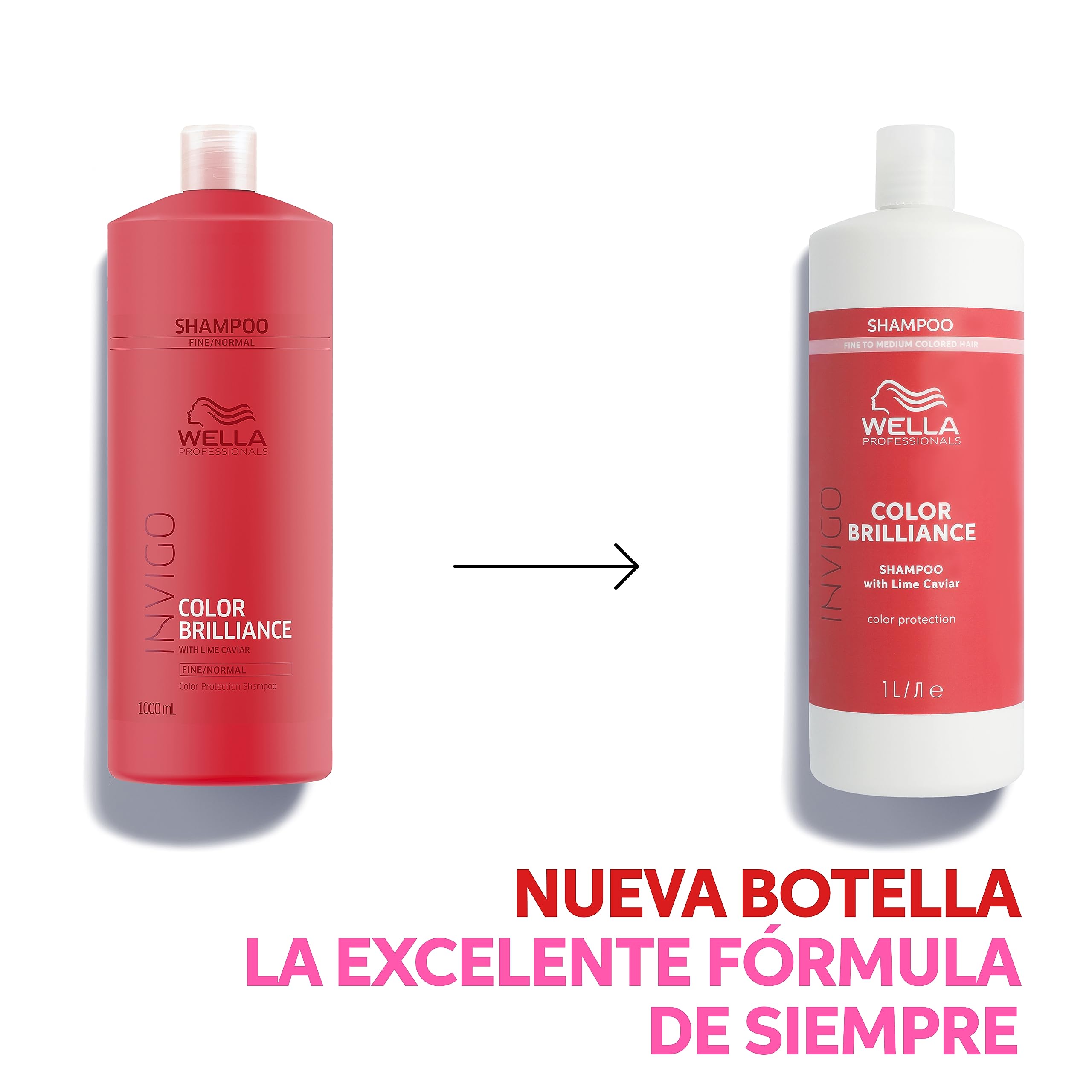 Wella Professionals INVIGO COLOR BRILLIANCE - Champú - Protege y mantiene el color intenso - Brillo y suavidad - Cabello fino y normal