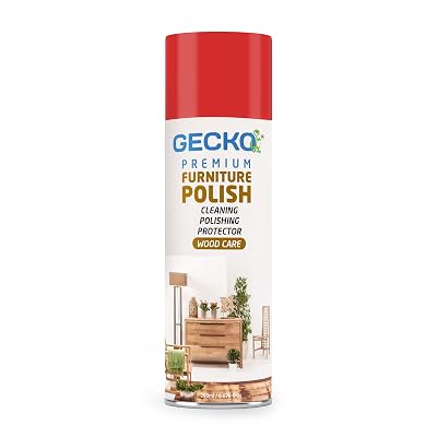 GECKO Furniture Polish Spray | Wood Care & Protection | Cleans & Restores Shine | Shiny Wood Furniture Surfaces | 200ml 