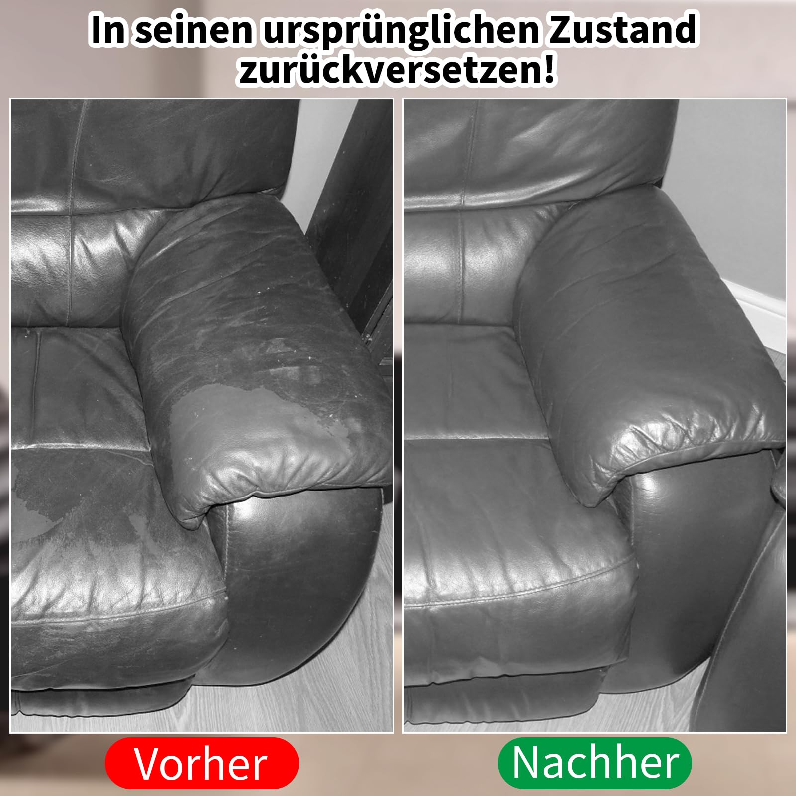 240g Lederpflege Auto,Leder Reparatur Set Dunkelgrau,Flüssigleder,Lederfarbe,Kunstleder Reparaturset zum Reparieren von Sofas,Vinylmöbeln,Autositz,Lederschuhen,Sattel bei Verblassen und Kratzern
