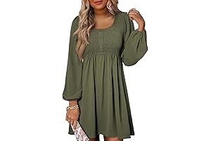 Womens Flowy Long Sleeve Fall Dresses