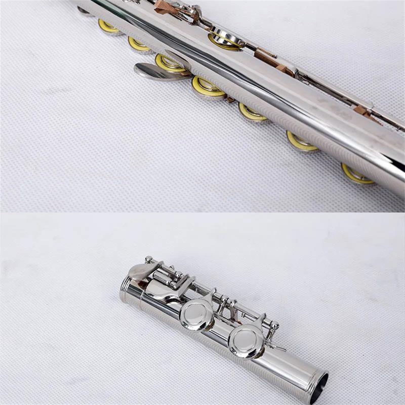 Para Principiantes Flauta Travesera Flauta Con Llave C Y 16 Agujeros Cerrados Instrumento Flauta Bañada En Plata Cuproníquel Con Llave E