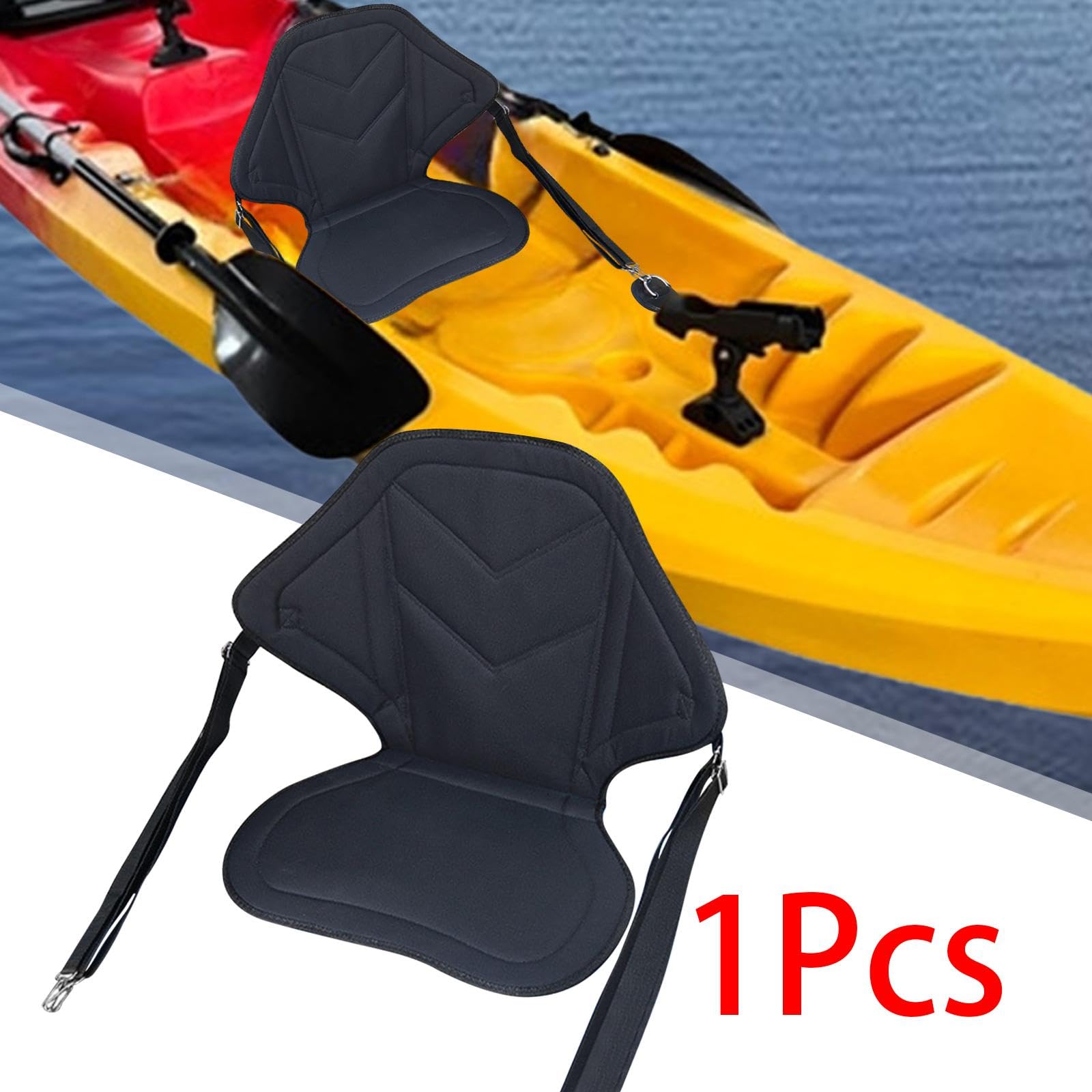 Harilla Kajaksitz, Bootssitz, Premium-Erwachsenensitz, Bequeme Rückenlehnenunterstützung, Paddle-Board-Sitz, Kanusitz für Kajak, Surfbrett, Fischerboot