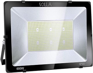 LED Flood Light 600W(3300W Equivalent), IP66 Waterproof, 48000lm, Super Bright Security Light, 6000K Daylight White, Outdoor Floodlight LED Stadium Light Spotlight Wall Light