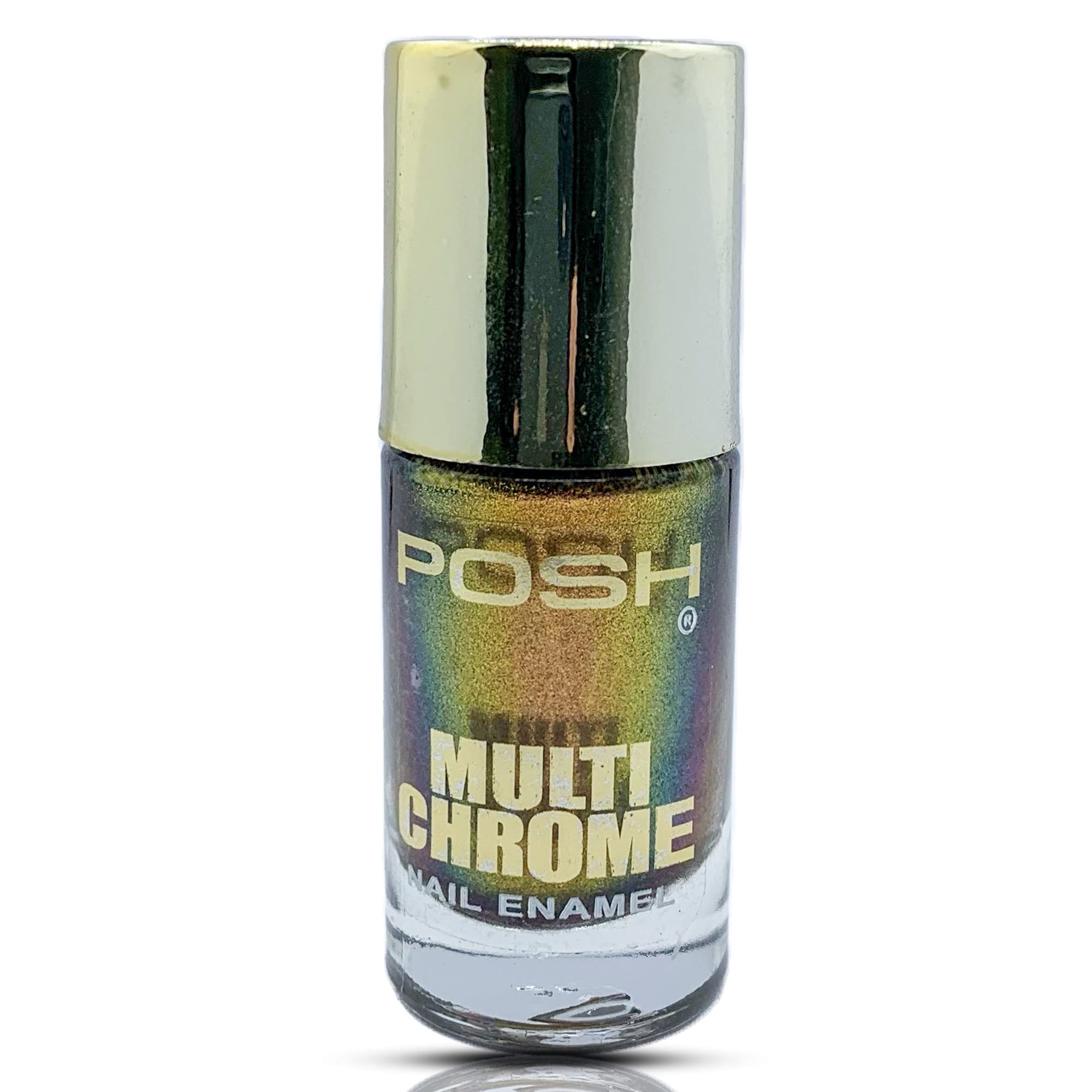 POSH Multichrome Nail Enamel - Nail Polish Multichrome, 615 - Mesmerising Metal-image-23