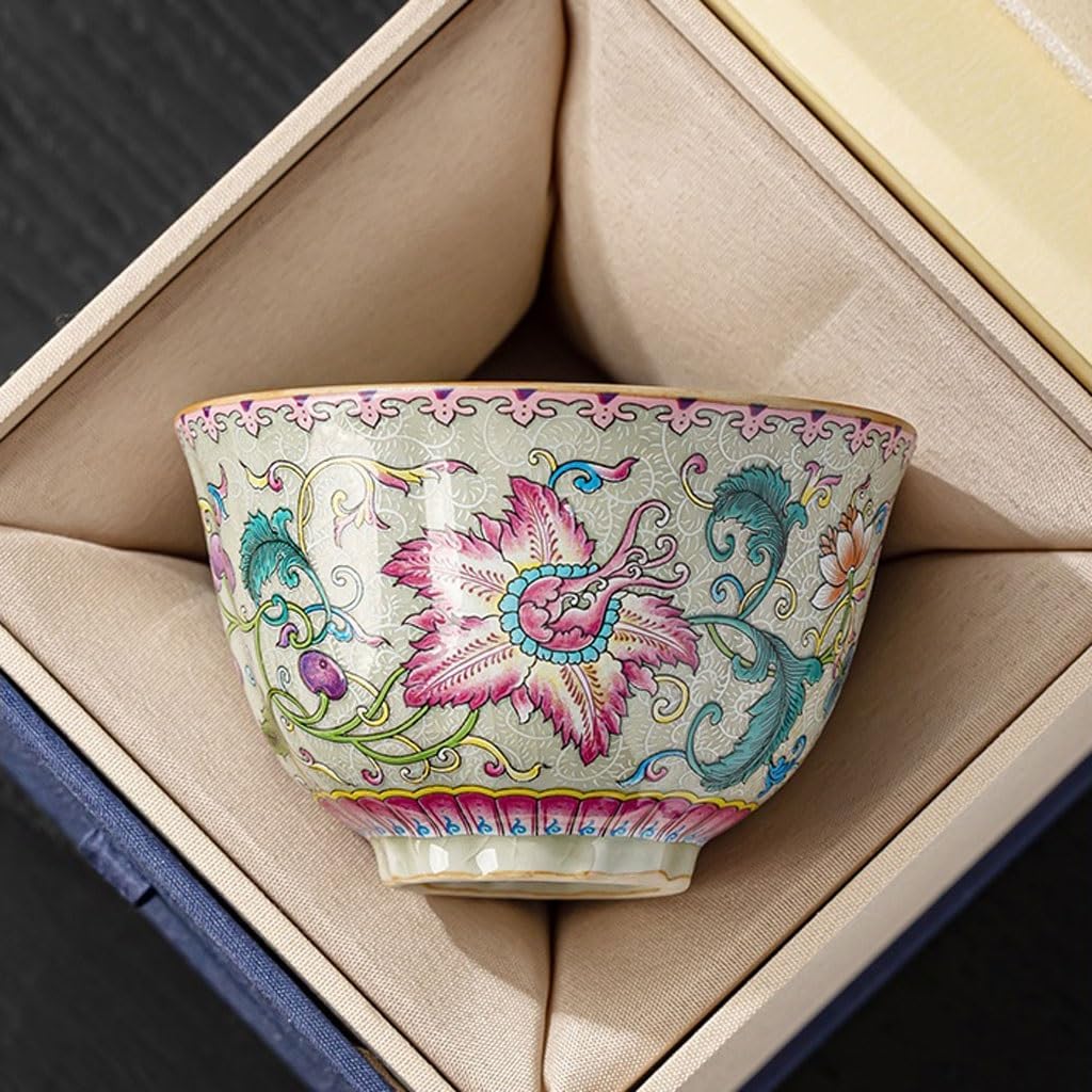 GSOUL Kungfu Tea cup Small Teacup Host Cup Single Office Afternoon Tea Party Home Exquisite Set Small Tea Cups