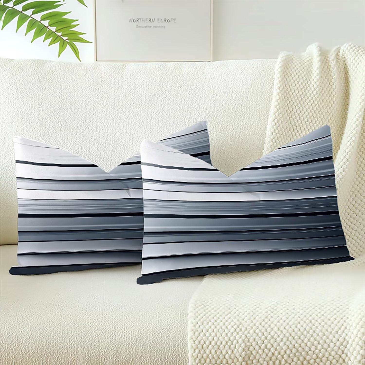 Housses de coussins velours doux lavable grand format 75x50cm Xlccaioo XC-9466
