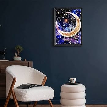 Amazon.co.jp: HAODEOO 5dダイヤモンドアート 月 5D