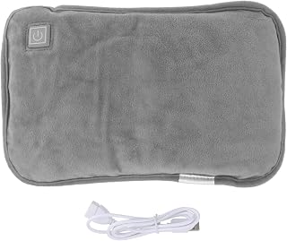Cabilock Electric Heating Hand Warmer Small Hot Water Warm Water Bag USB Water Warmer Bag Hand Warmer Pillow Hot Water Bottles for Feet Plush Electric Hot Water Student Cold Water Bottle