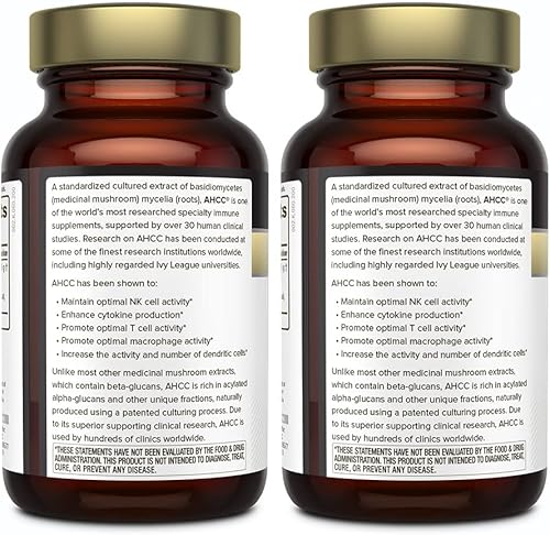 Miniatura 3 de Quality of Life Suplemento prémium Kinoko Gold AHCC - Paquete de 2