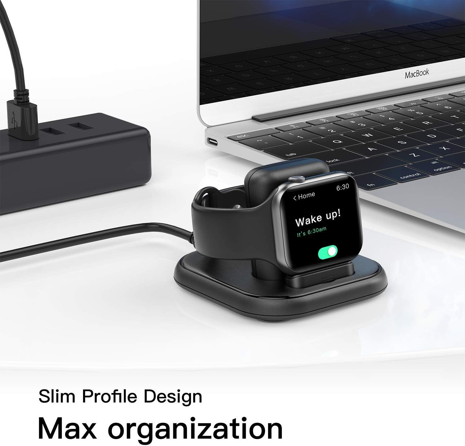 Conido Charging Stand for Apple Watch, Watch Charger Stand with Charging Cable, Magnetic Wireless Charging Station Compatible with Apple Watch SE Series 6/5/4/3/2/1/44mm/42mm/40mm/38mm- Black : Cell Phones & Accessories