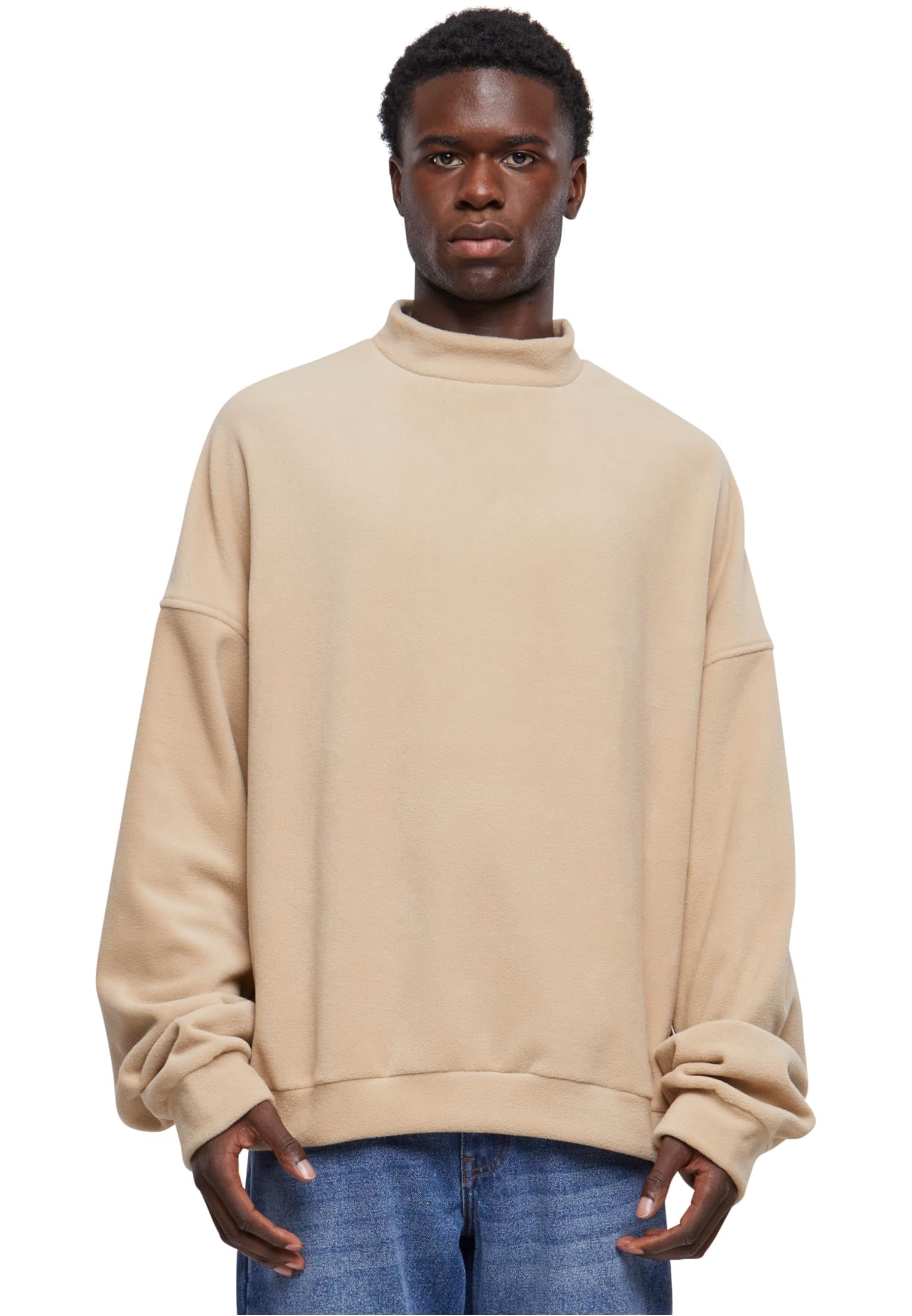 Urban Classics Herren Oversized Polar Fleece Crew