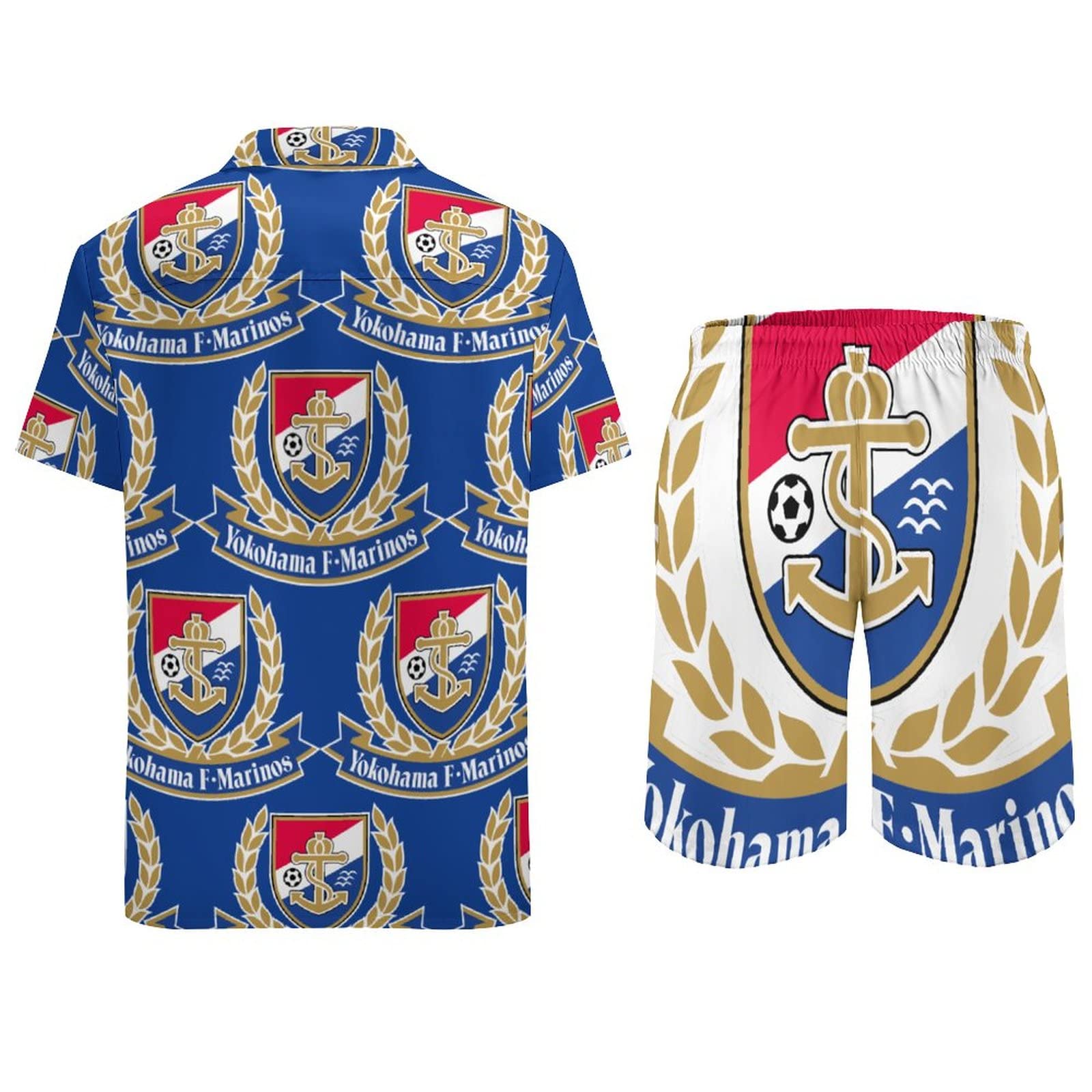 横浜Fマリノス　トレーニングウェア　半袖　上下セット　【新品】 Amazon | [しょけいこ] 横浜Fマリノス Tシャツ メンズ 上下