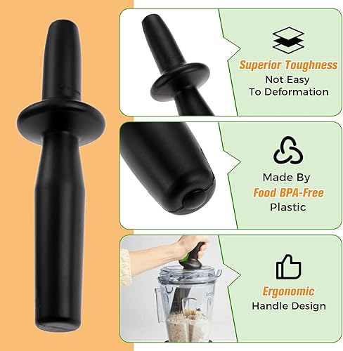 Miniatura 3 de Herramienta de repuesto para Vitamix Tamper de bajo perfil, compatible con recipientes Vitamix de bajo perfil de 64 onzas y 40 onzas, licuadora