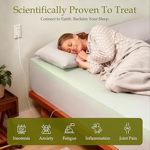 Miniatura 2 de MURT Hojas de tierra, 60% viscosa derivada de bambú, 30% algodón, 10% fibra de plata pura para un mejor sueño, lujosamente suave y refrescante,