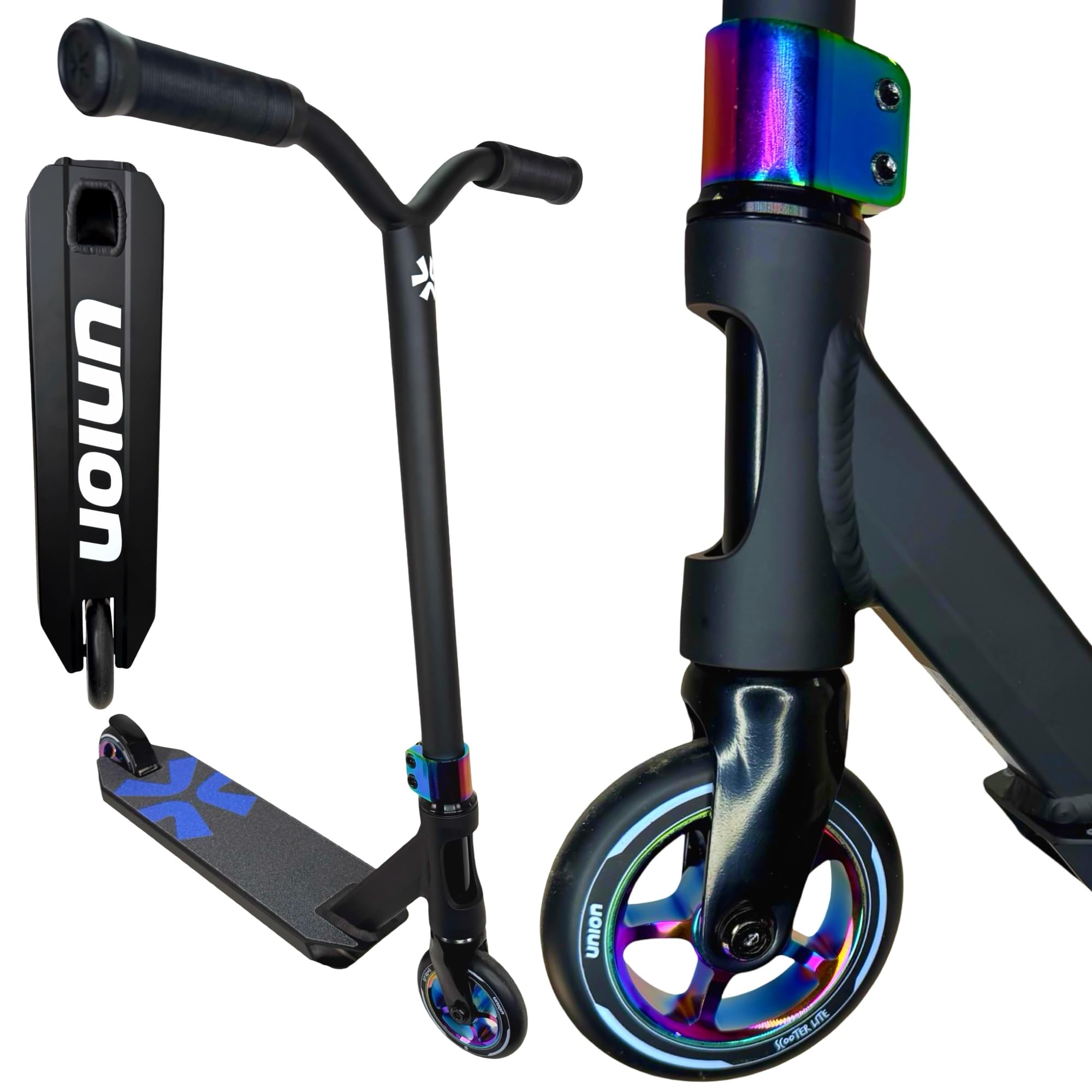 Union Base Lite hulajnoga wyczynowa do skateparku, z pompką, trick, dla małych początkujących