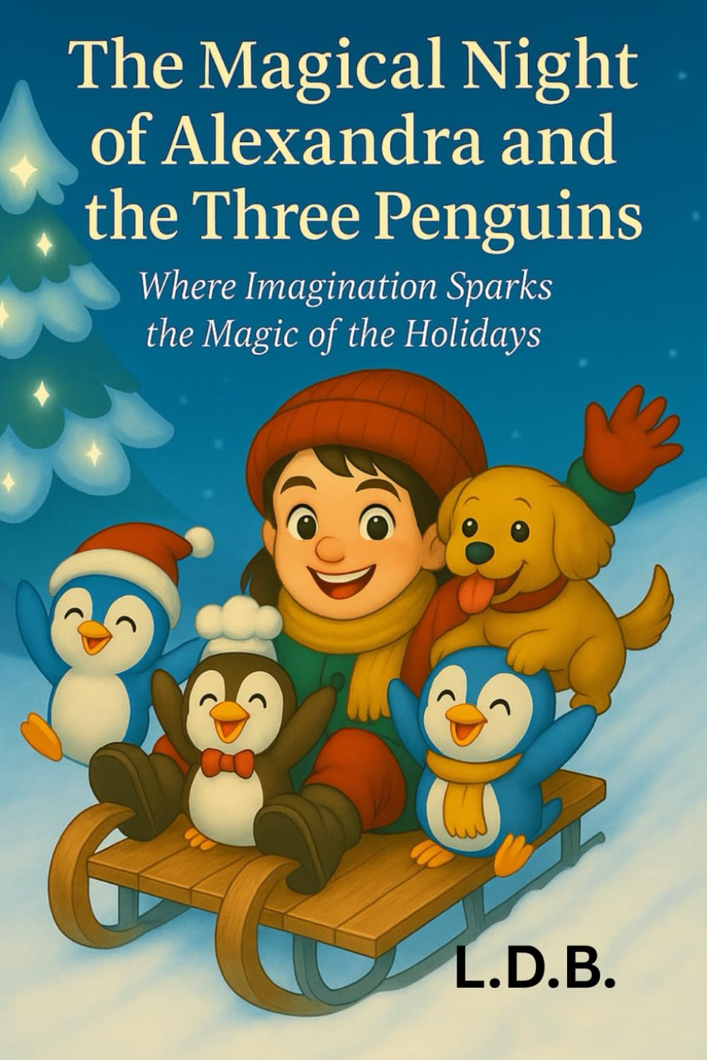 The Magical Night of Alexandra and the Three Penguins: Where Imagination Sparks the Magic of the Holidays