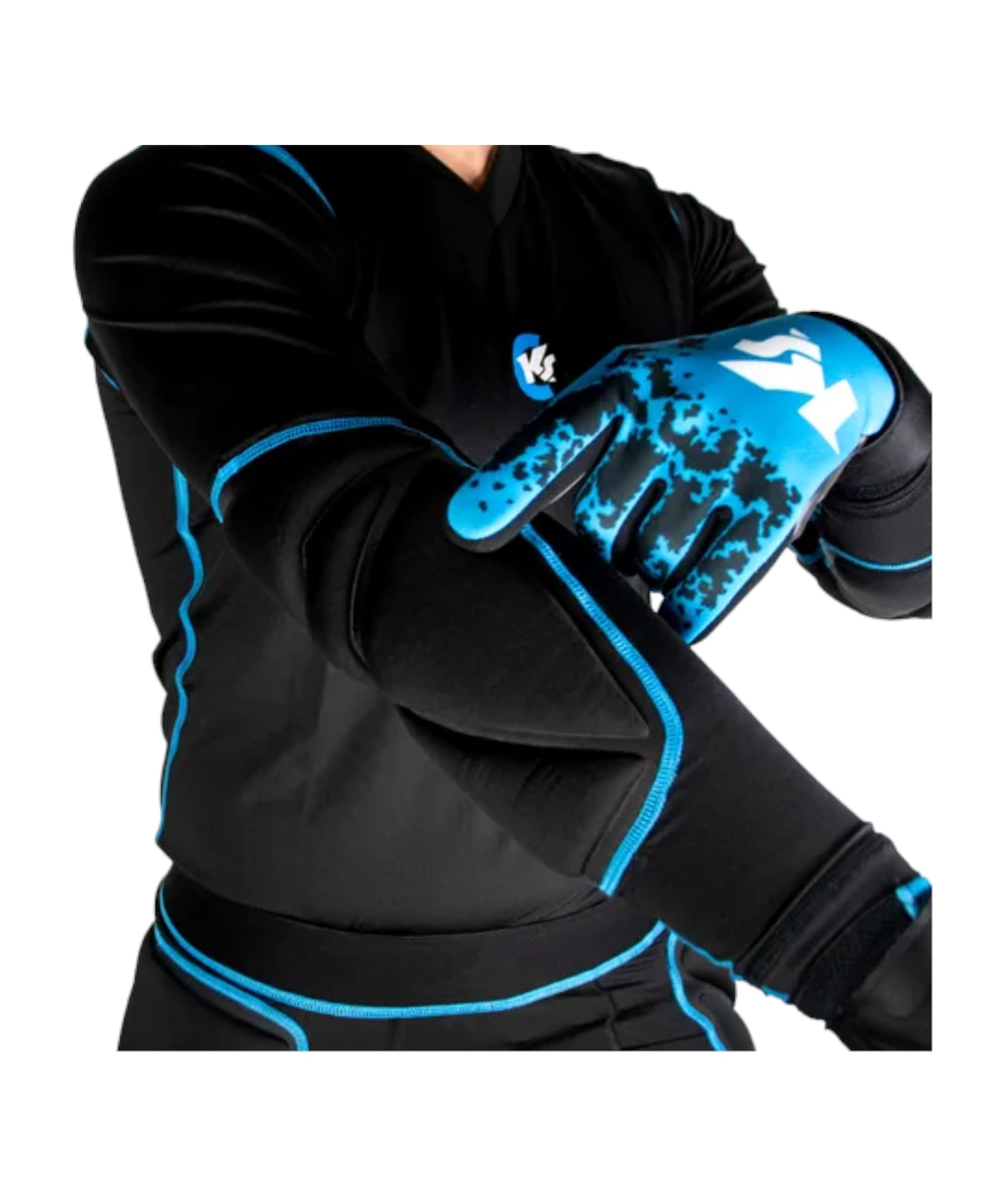 KEEPERsport - Torwart Unterziehshirt gepolstert - langes Protektionsshirt für Torhüter Underwear - Größe 128-XXL