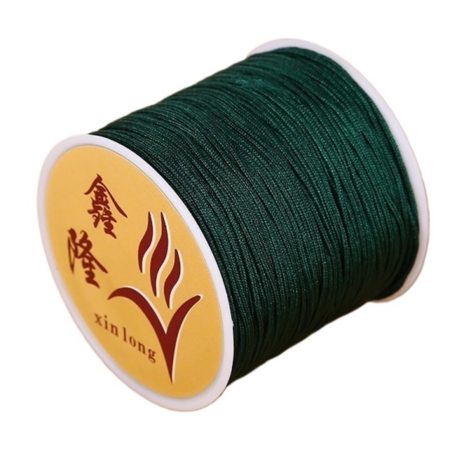 Nylon Cord Thread 20PCS 40m/lot 0.8mm Cotton Knotting Macrame Cord Nylon Thread String DIY Beading Braided Bracelet Jewelry Making for Making Bracelet, Necklace, Chinese Knot(07)