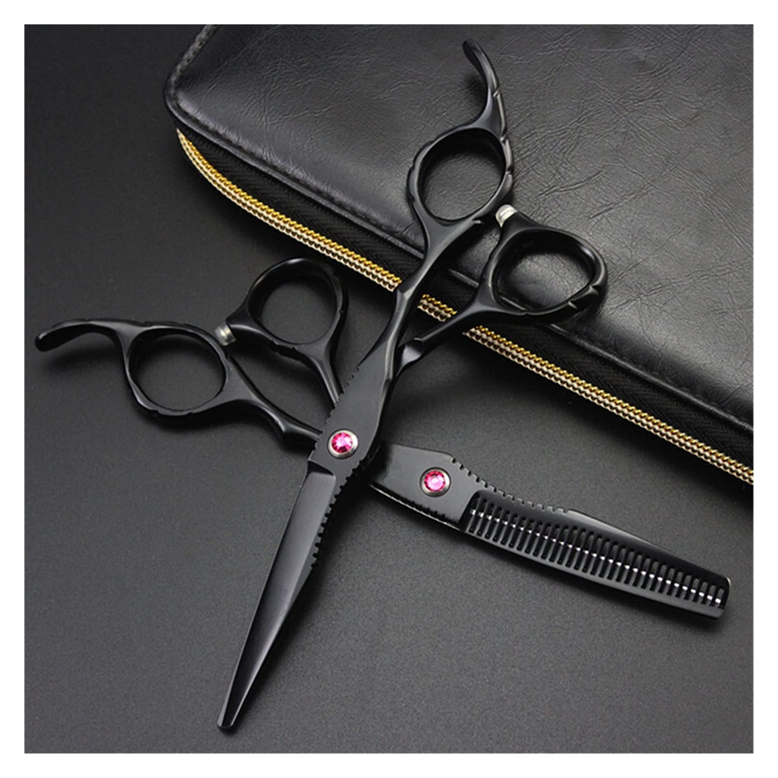 Ciseaux de coiffure professionnels avec lames en acier inoxydable