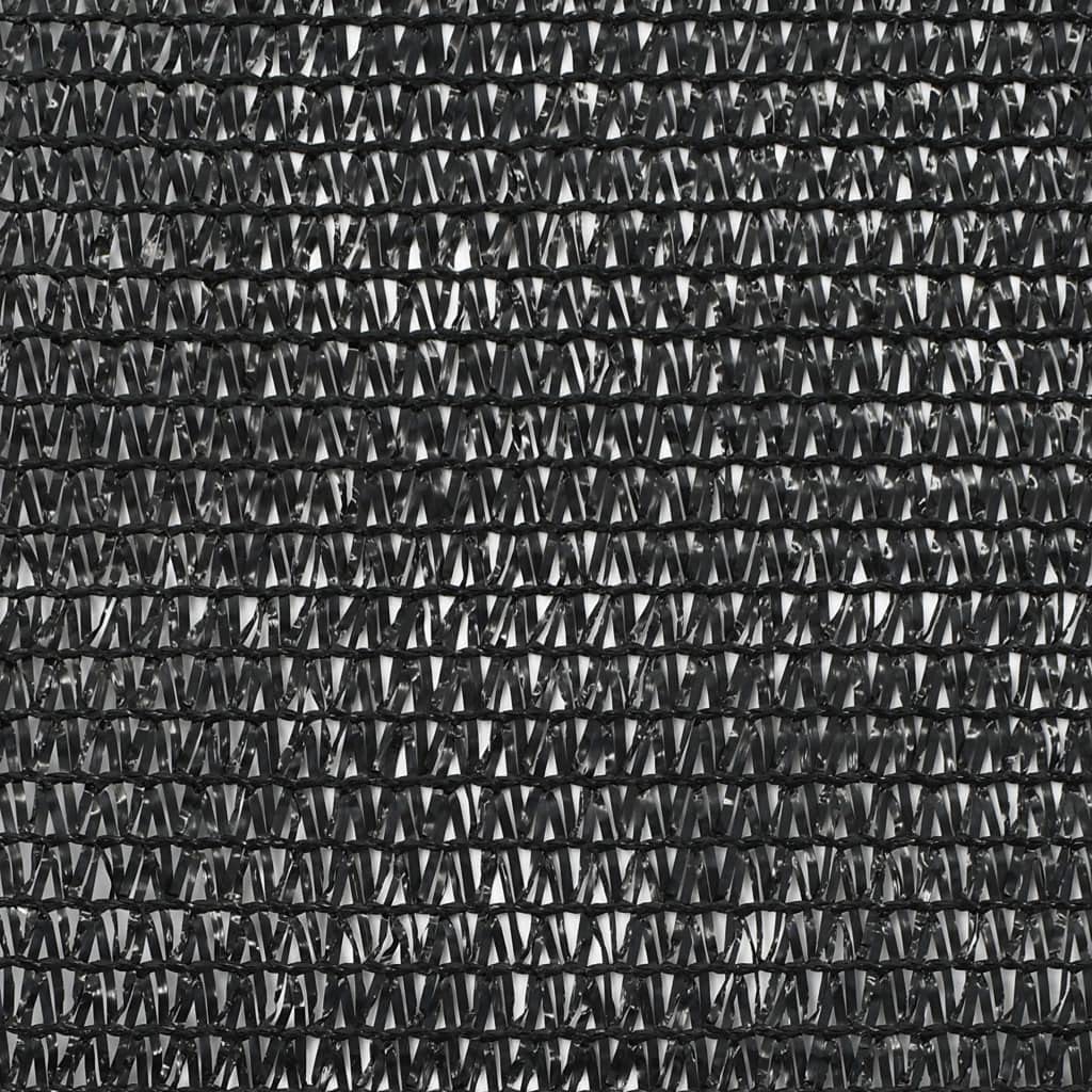 vidaXL Tenniszaun, HDPE, 1 x 25 m, Schwarz, für Zaun, Tennisnetz