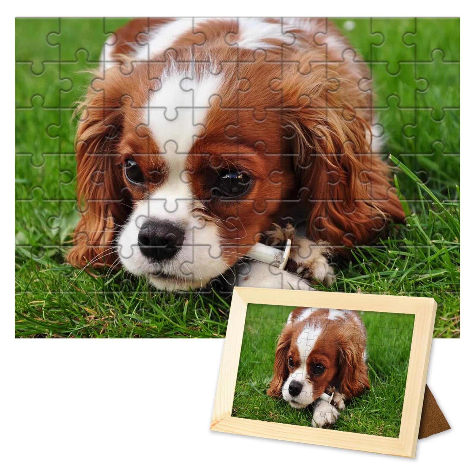 ATOOZ Personalized Puzzle with Frame 70 Pieces,Custom Puzzles from Photos Customized Puzzles for Dad Mom Sisters Custom Holiday Father Birthday