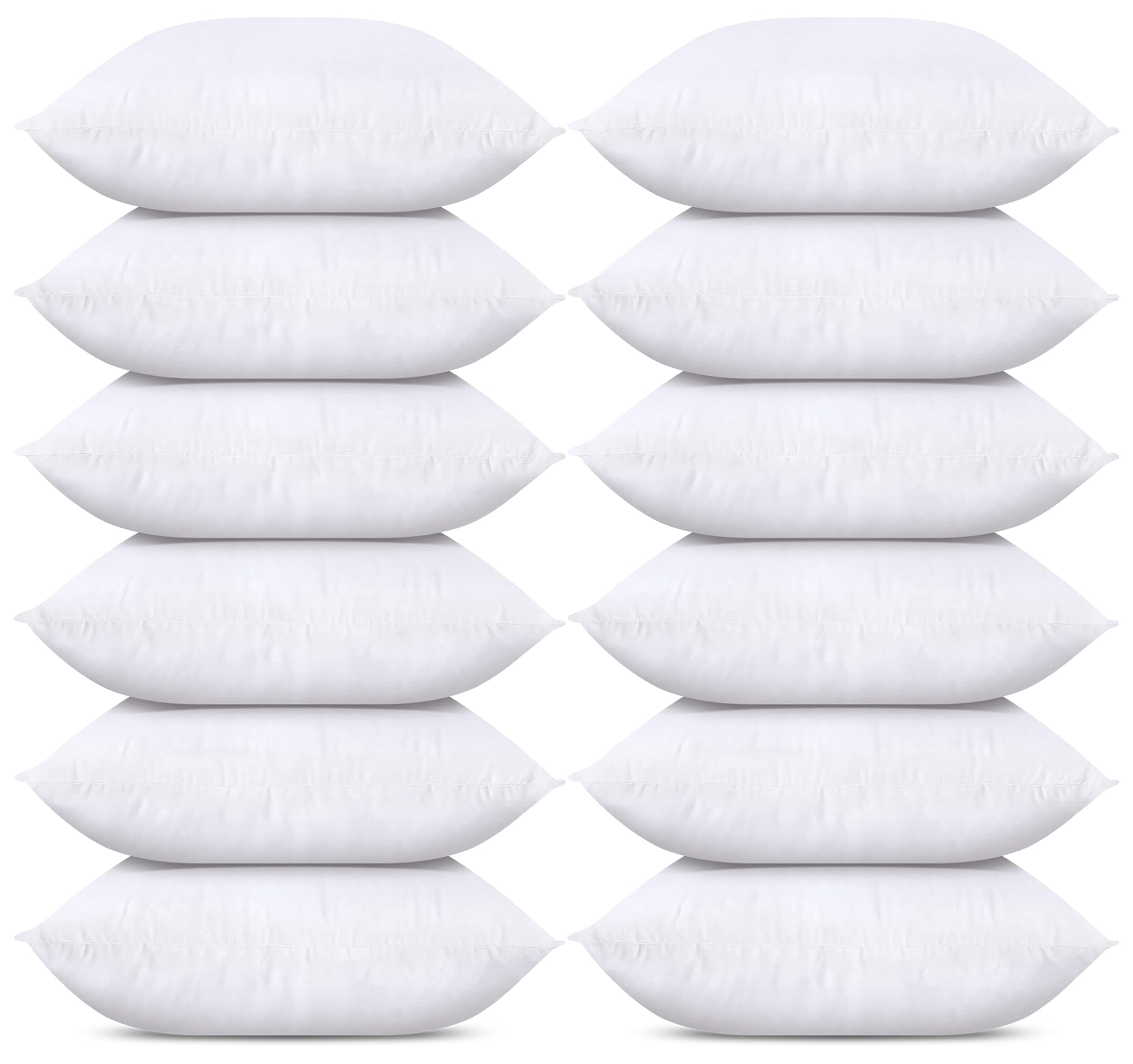 Utopia Bedding Cushion Inserts Hollowfibre Inner Pads for Sofa or Bed Cushions Fillers (12, white, 60x60 cm)