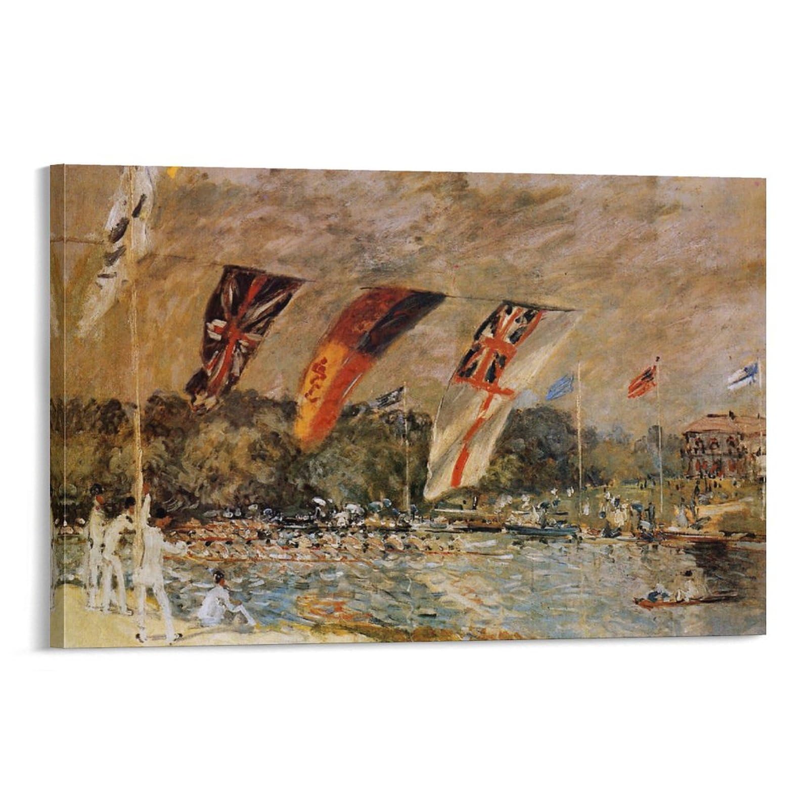 Amazon.com: Alfred Sisley Wall Art Painting Poster The Regatta Sun