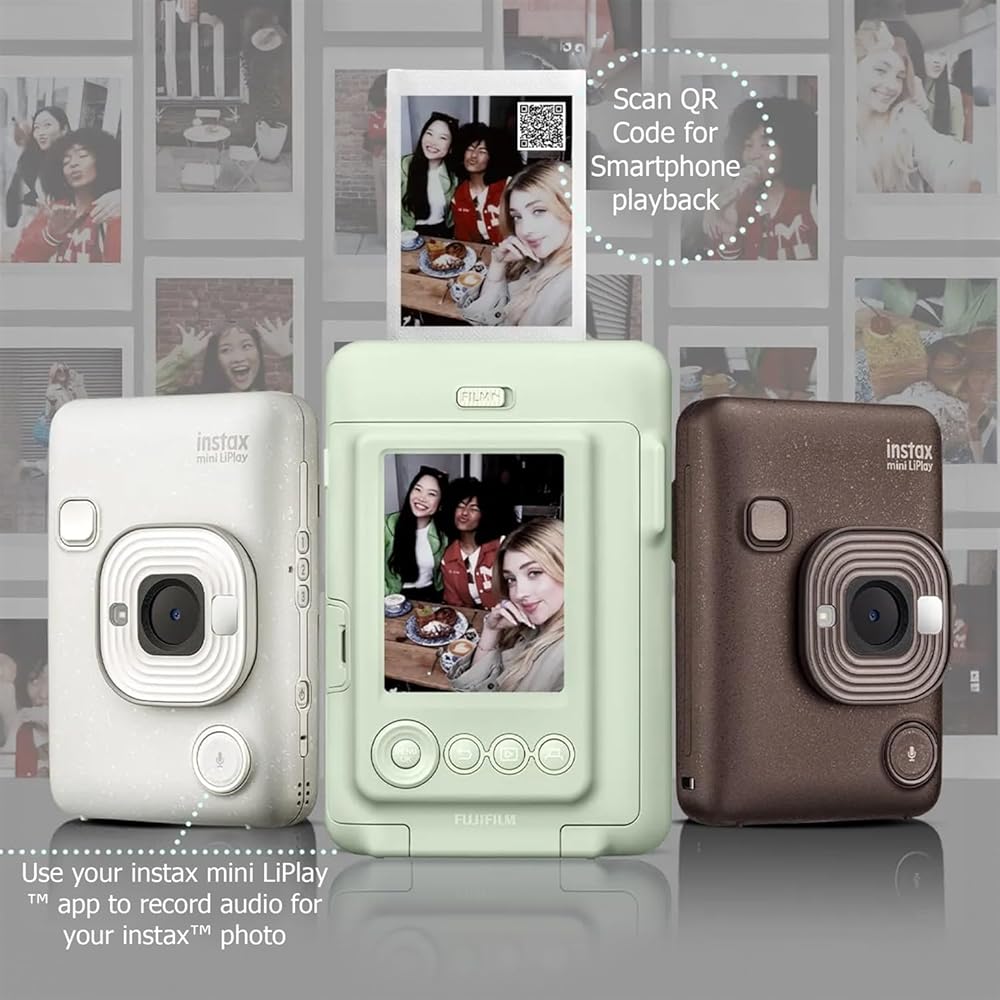 チェキ本体　FUJIFILM INSTAX LIPLAY Amazon.com : Fujifilm INSTAX Mini LIPLAY Hybrid Instant Camera