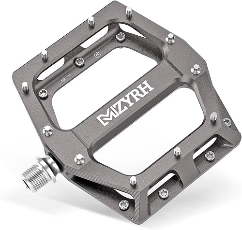 Miniatura 1 de MZYRH Pedales de bicicleta de carreteramontaña Pedales MTB Pedales de bicicleta de aleación de aluminio 916 "rodamiento sellado plataforma ligera