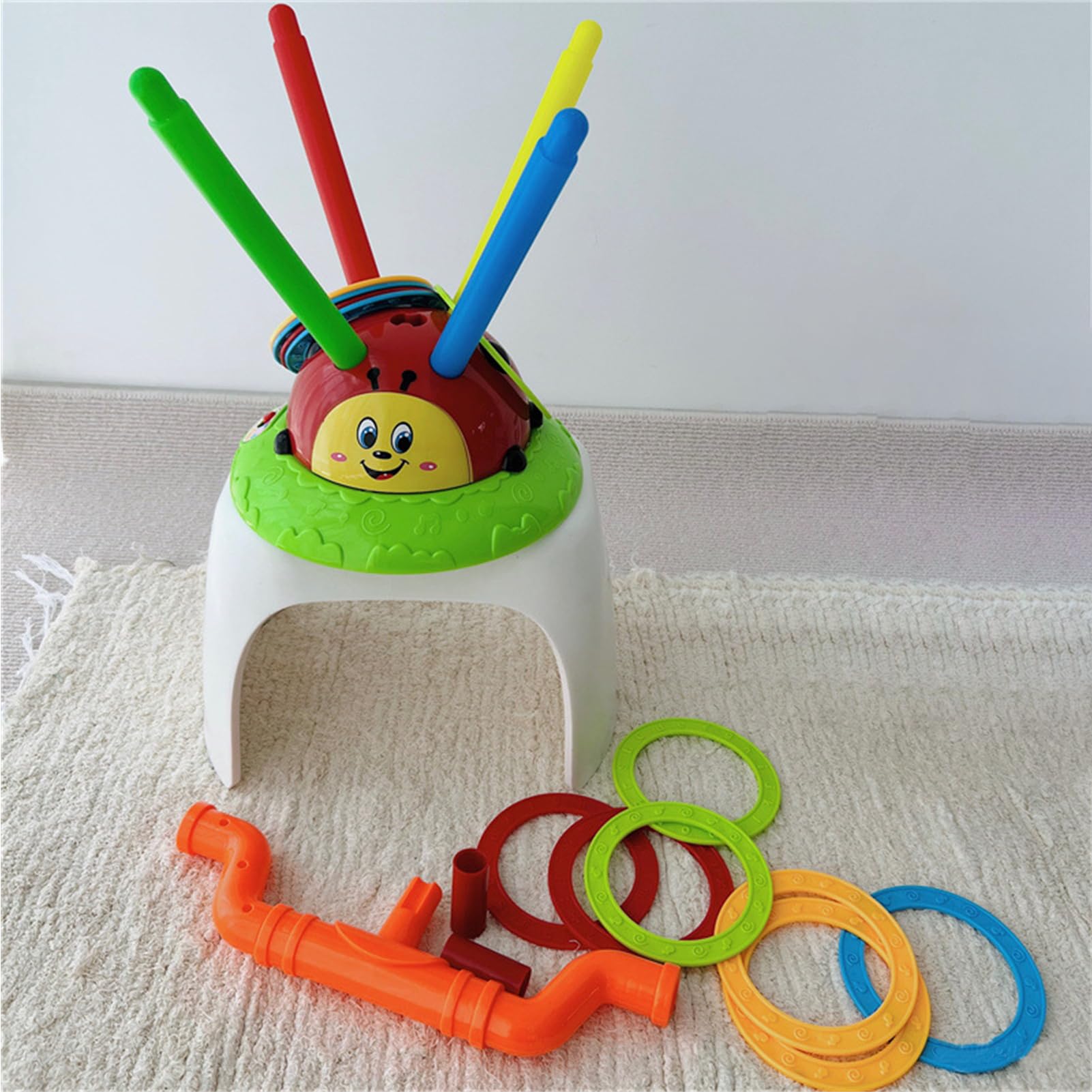 Générique Wurfspiel für Musik-Springen und Werfen, 2-in-1-Spielzeug | Spielzeug zum im Innen- und Außenbereich, Partyspiele für Mädchen und von 5 bis 7 Jahren
