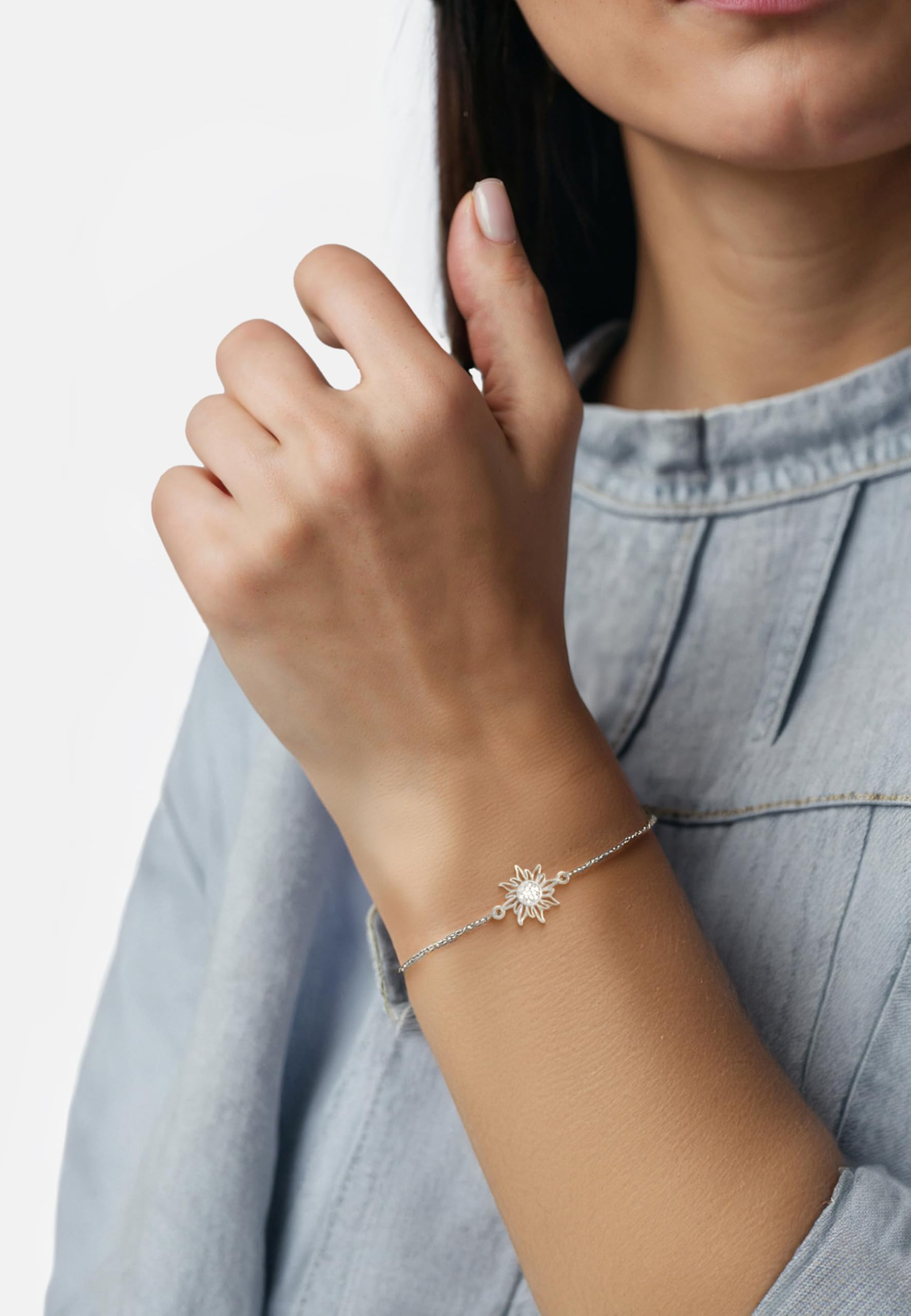 Sofia Milani - Bracciale da Donna in Argento 925 - con Pietra Zircone - Ciondolo a Sole