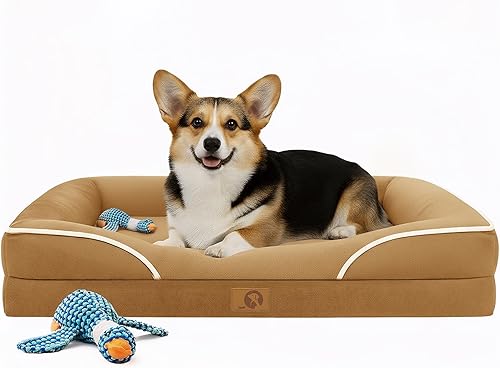 Homemate Camas para Perros de Tamaño Grande: 36x27 pulgadas Cama Ortopédica para Perros Grandes XL Cama para Mascotas Gatos al Aire Libre Sofá