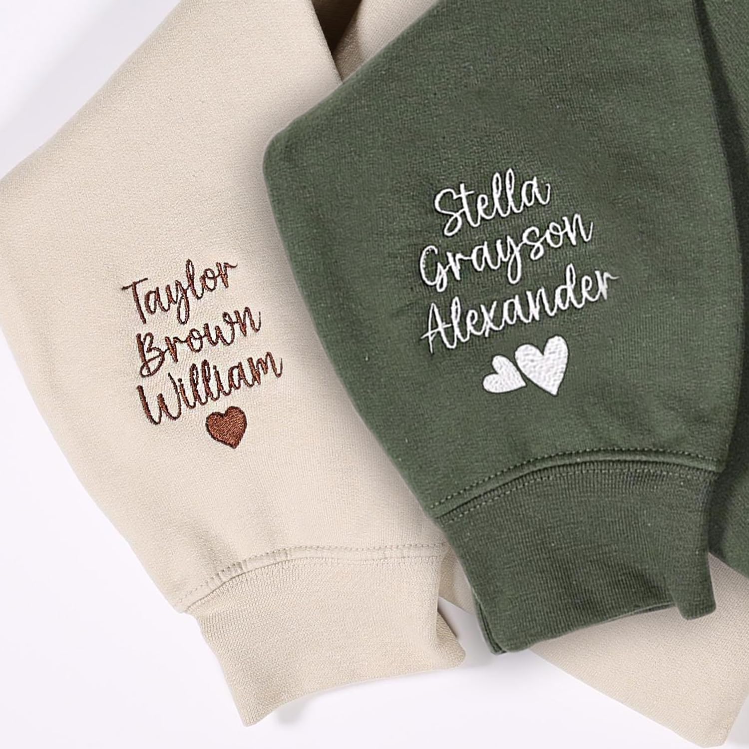 NAZENTI Custom Embroidered Grandma Sweatshirt with Kids Name on Sleeve, Mothers Day Shirt, Gifts for Grandma, New Mom - Image 5