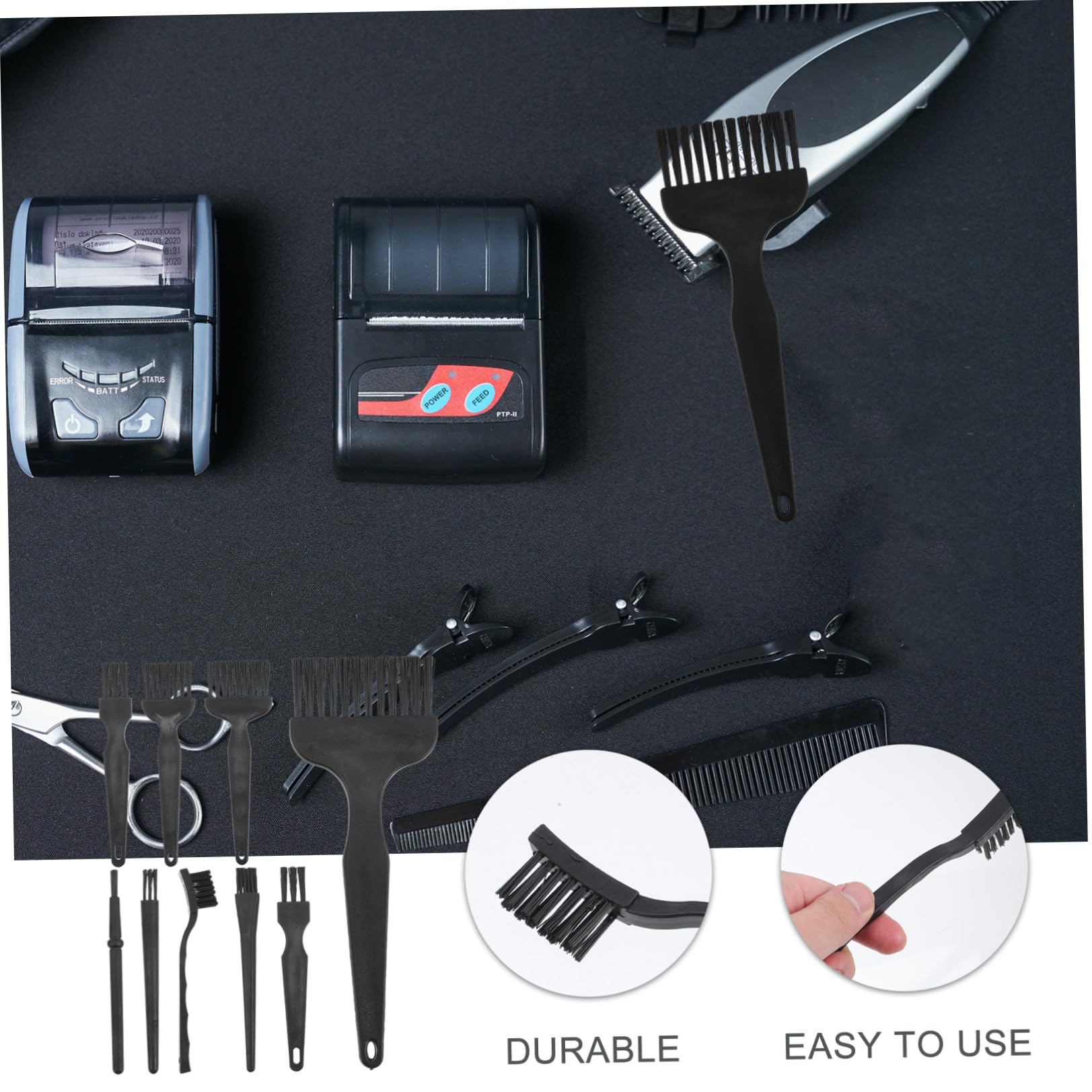 Brosse Pivotante Équilibre et Anti-perte Nettoyage pour Rasoir Électrique 8 Pièces en Pp Voyage et L'utilisation Professionnelle