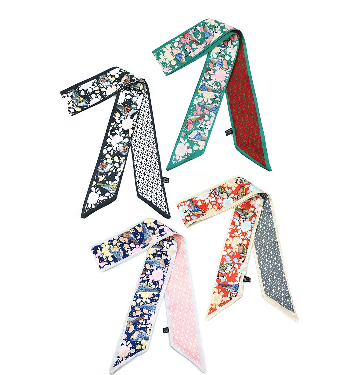 Bag Handbag Handle Ribbon Scarf for Package Band Hair Head Neck Neckerchief Silk Scarf Bracele