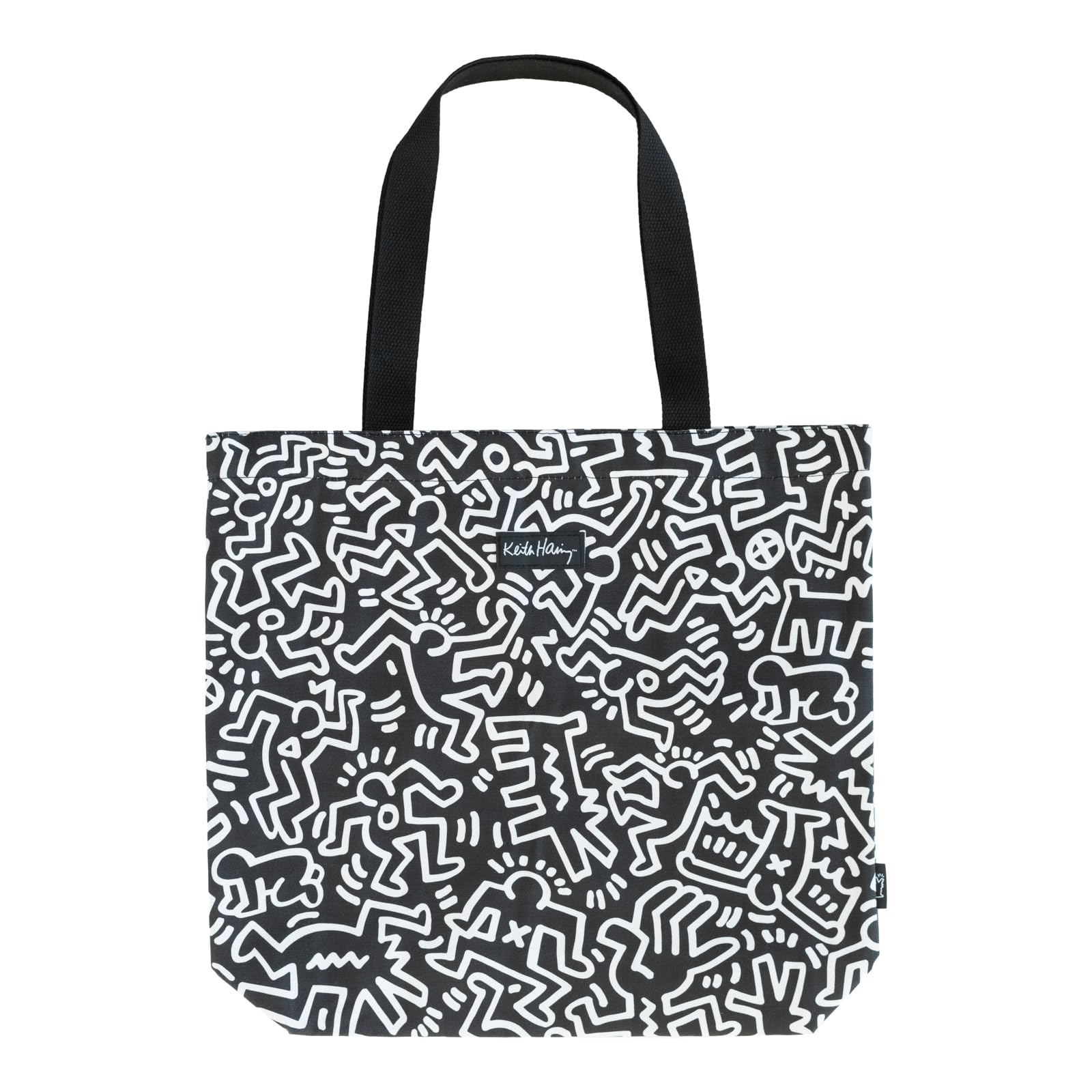 Grupo Erik Cotton Tote Bag Keith Haring | 17.7 x 18.1 x 3.9 inches - 45 x 46 x 10 cm | Canvas Tote Bag, Cotton Bag Beach, Canvas Bag Shopper | Graffiti Art Gifts