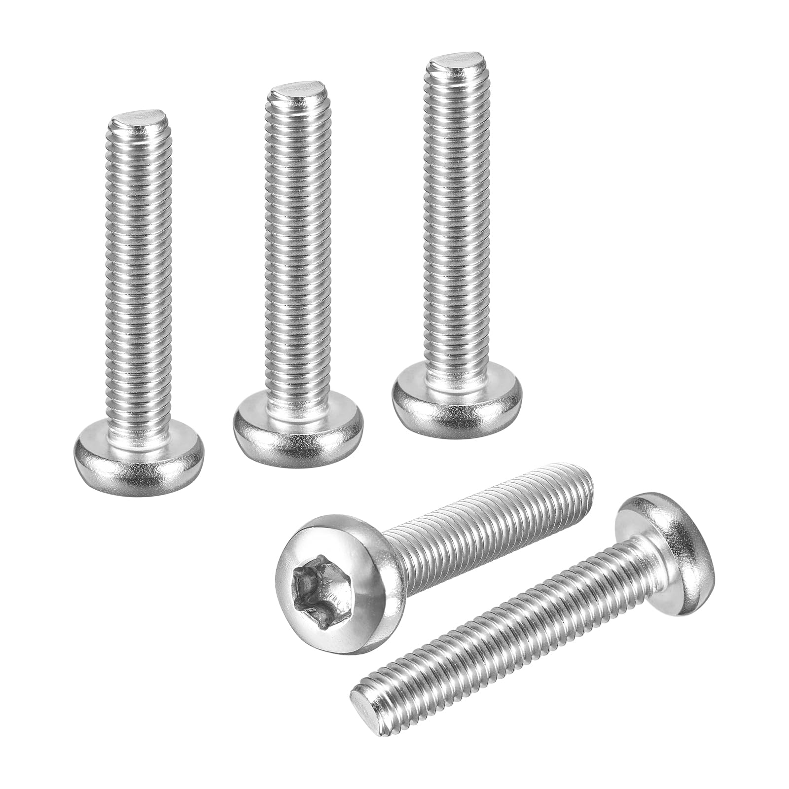 DTGN M8x40mm Pan Head Torx Security Screw, 10Pack, Good for Machinery