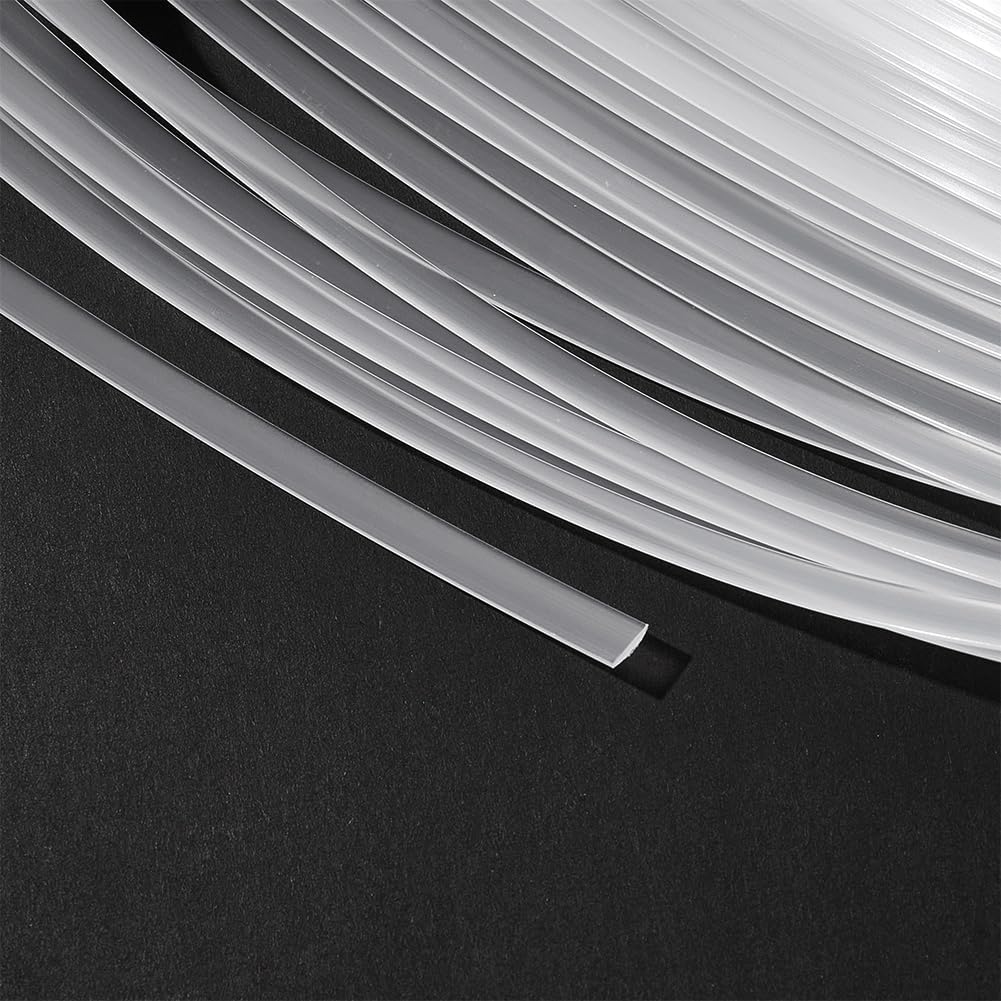 NBEADS 100 Yards PP Plastic Boning, 6mm Wide Corset Webbing Boning Roll Continuous Boning Sew on Dress Fabric Boning for Bridal Dress Bustle Craft Wedding Dresses DIY Sewing Supplies, 1.2mm Thick