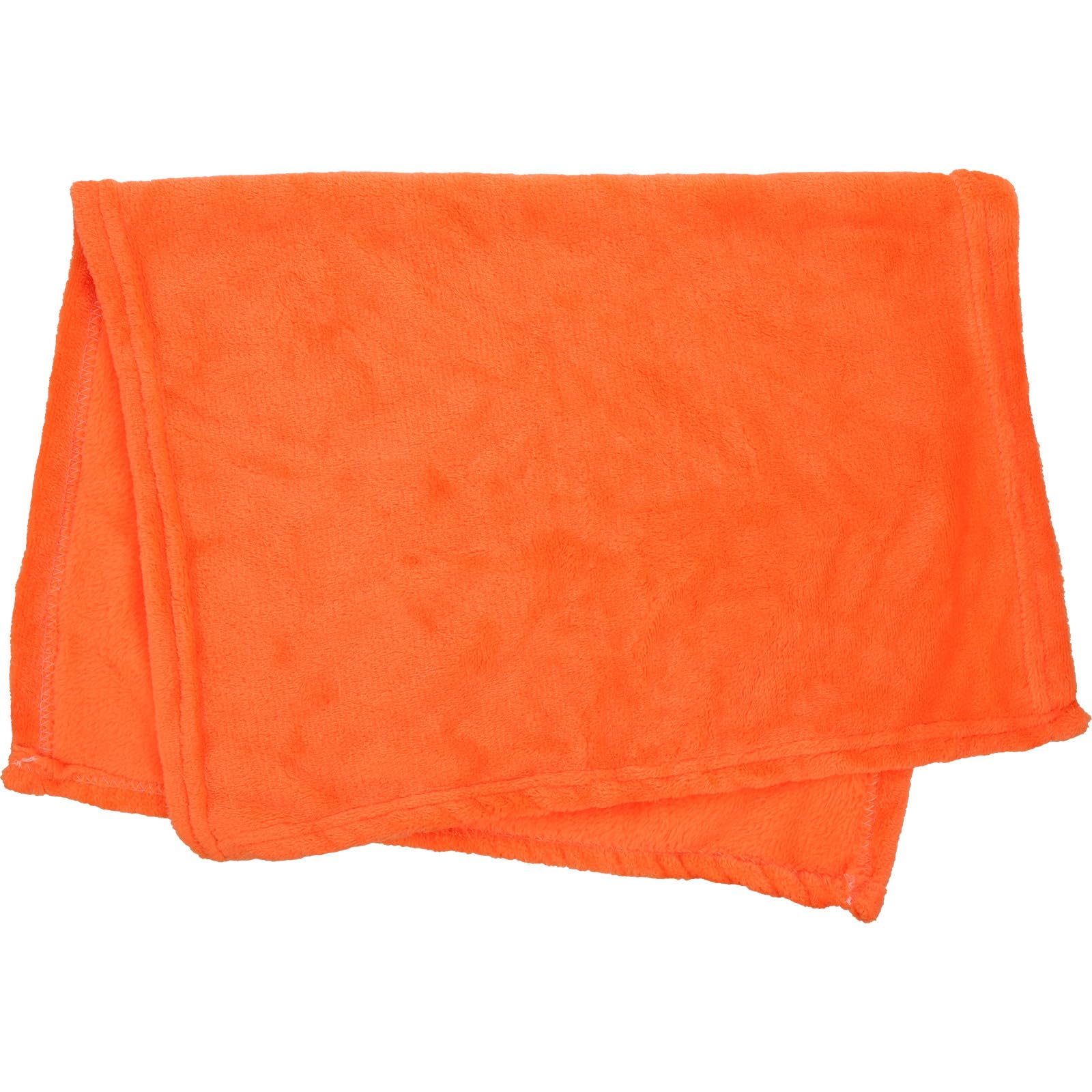 Manta para mascotas de franela polar lisa naranja de 43x65 cm