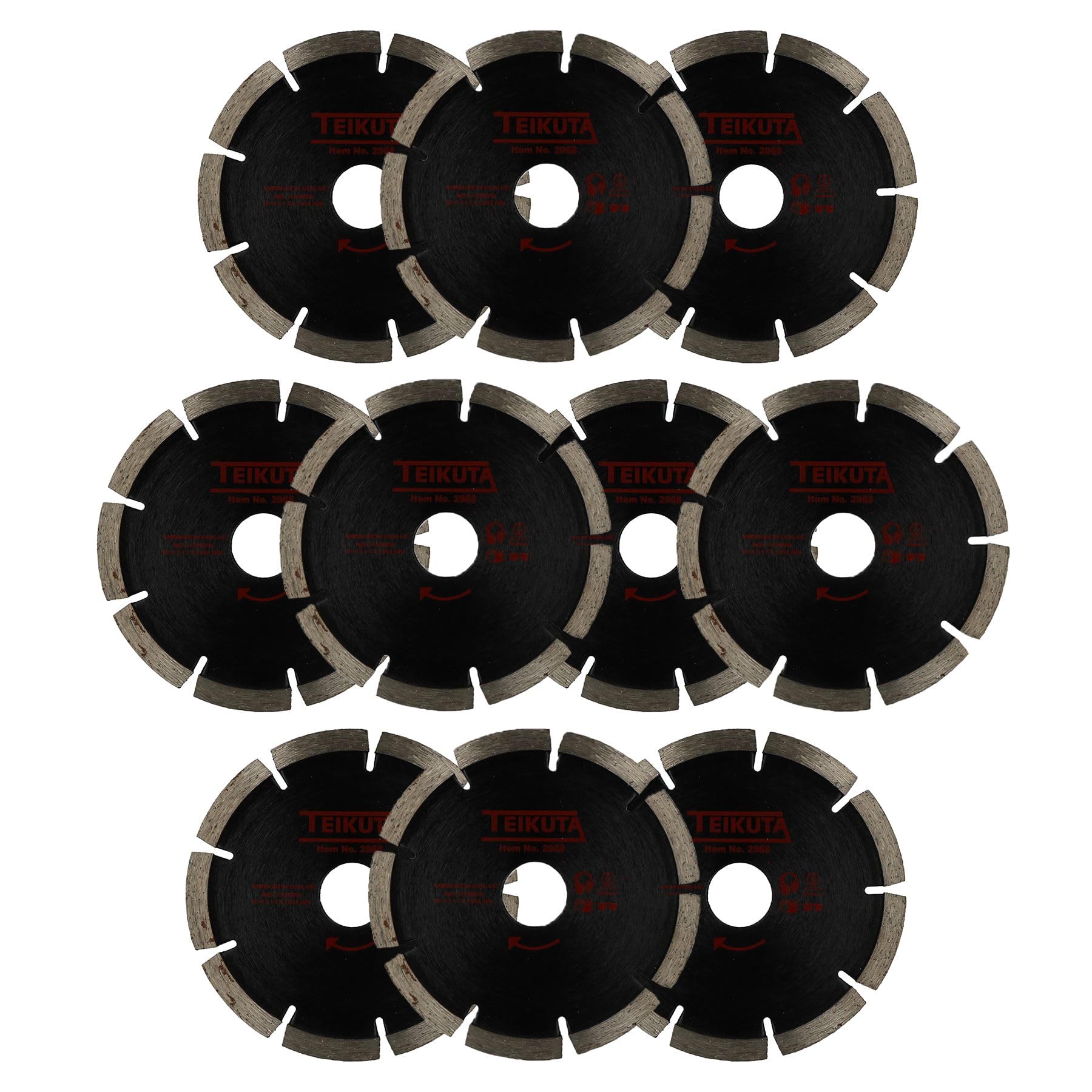 Disco de rastrillo de diamante de 115 mm x 8 mm, 10 unidades