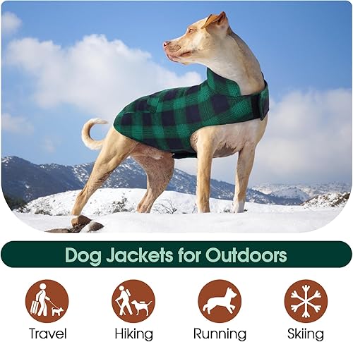 Miniatura 5 de Kuoser - Abrigo de invierno para perro de estilo británico, resistente al viento, ropa para perros, chaquetas para perros, chaleco para perros